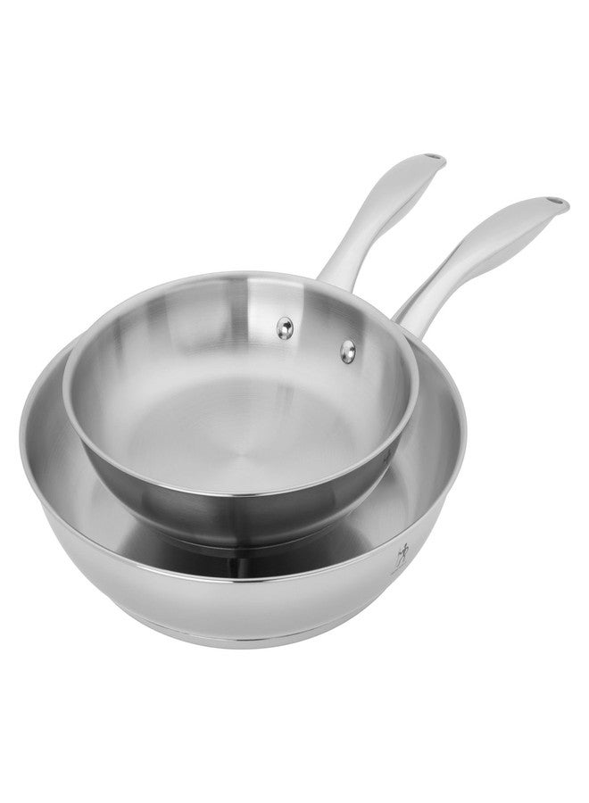 Henckels Aragon 2-pc Stainless Steel Fry Pan Set - Image 1